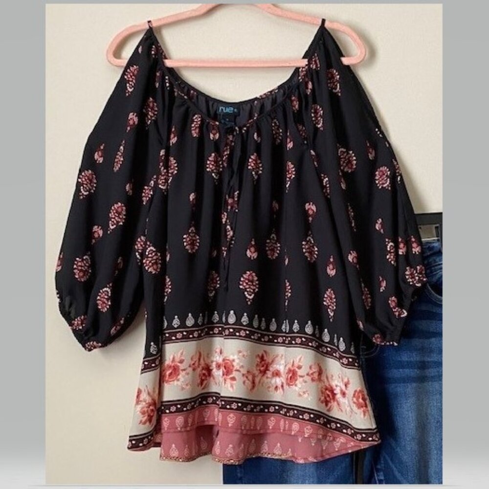 Women's Boho Floral Blouse
